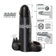 Prelungitor penis vibrator din Fanta Flesh, negru, 5 cm
