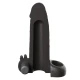 Prelungitor penis vibrator din Fanta Flesh, negru, 5 cm
