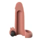 Extensie penis vibratoare din Fanta Flesh, bej, 5 cm