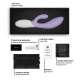 Vibrator dublu pentru G-spot și clitoris din silicon, lavandă