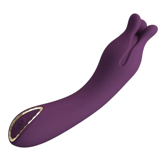 Vibrator reîncărcabil Lunao din silicon, mov
