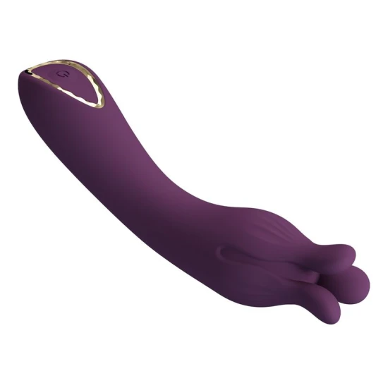 Vibrator reîncărcabil Lunao din silicon, mov