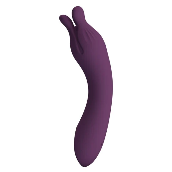 Vibrator reîncărcabil Lunao din silicon, mov