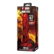 Dildo fantezie Minotaur din silicon, roșu și negru, 21 cm