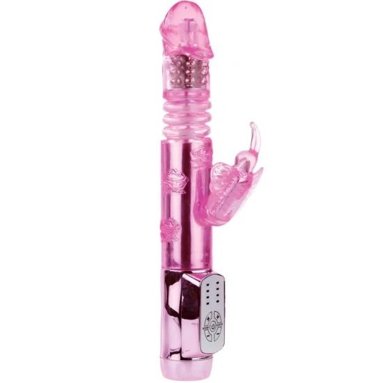Vibrator Rabbit Throbbing Butterfly din silicon și TPE