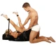 Position Master gonflabil din material flocked, negru, universal