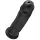Dildo realist negru din cauciuc, 25 cm