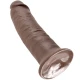 Dildo KING COCK - 10, Maro, 25.4 CM