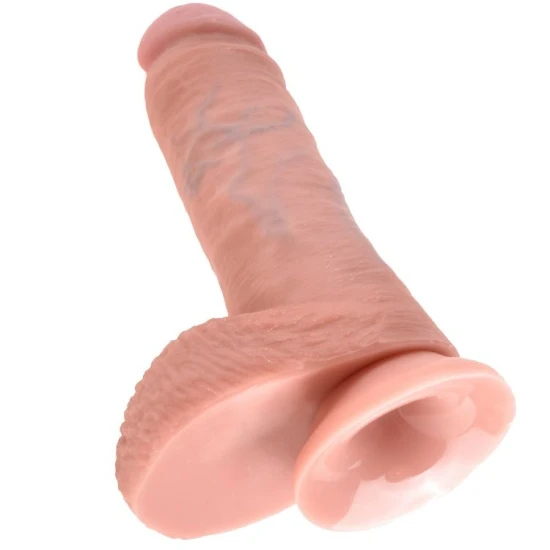Dildo realist din cauciuc, culoarea pielii, 20.3 cm