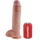 Dildo realist din cauciuc, culoare flesh, 28 cm