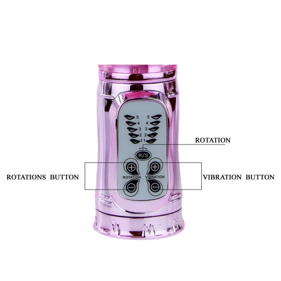 Vibrator Bunny Roz din Silicon, Reîncărcabil USB