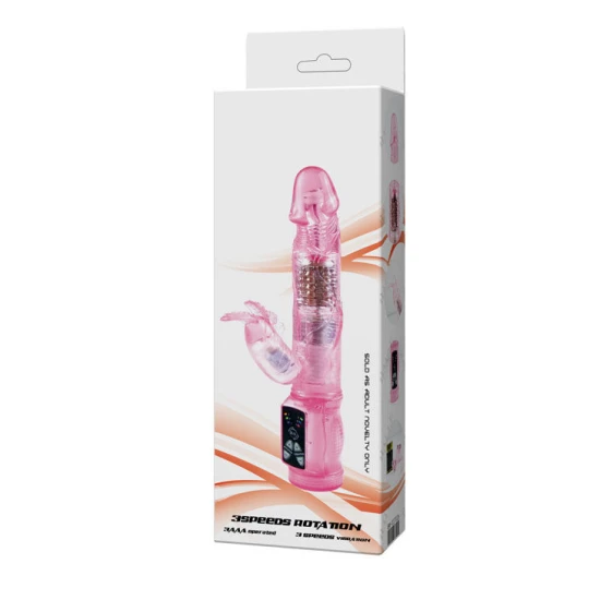Vibrator Rabbit Intimate Lover din gelatin, lila, universal