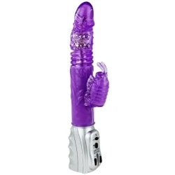 Vibrator rotativ și oscilant din TPR, roz, 29.5 cm