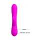 Vibrator stimulator din silicon, negru, 210 mm