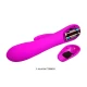 Vibrator stimulator din silicon, negru, 210 mm