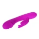 Vibrator inteligent cu iepuraș, silicon, 30 moduri