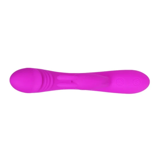 Vibrator inteligent cu iepuraș, silicon, 30 moduri