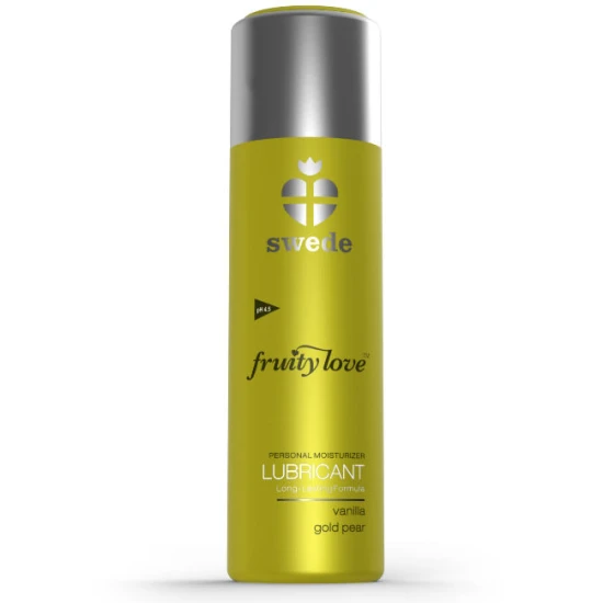 Jucărie Vibrantă Fruity Love Lubrifiant Pear 100 Ml, vanilie, auriu