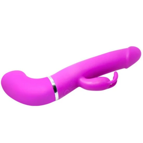 Vibrator Henry din silicon, roz, 12 moduri