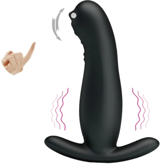 Masturbator prostatic cu vibrații din silicon, universal