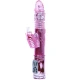 Vibrator cu rotație și pulsații, silicon, roz
