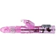 Vibrator cu rotație și pulsații, silicon, roz