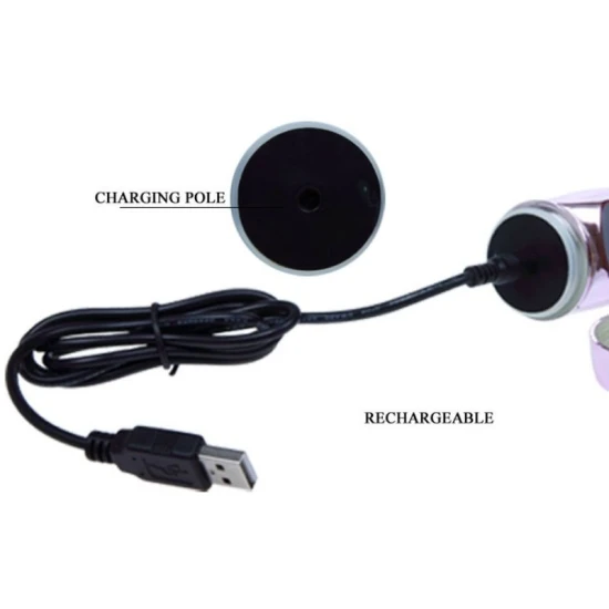 Vibrator cu rotație și pulsații, silicon, roz
