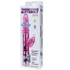 Vibrator cu rotație și pulsații, silicon, roz
