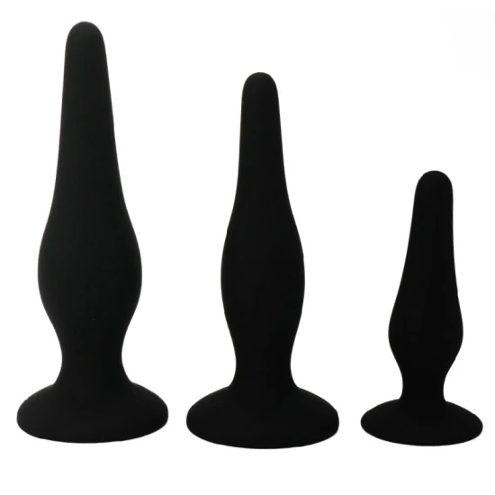 Set Dopuri Anale - Kit Inițiere, Negru, Mărime Unică