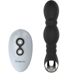 Masajer prostatic Dragon din silicon și ABS, negru