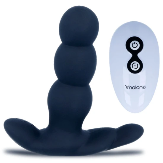 Vibrator anal Pearl din silicon, negru