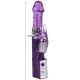 Vibrator Rabbit Pearl Rotator din TPE, Roz, 24 cm