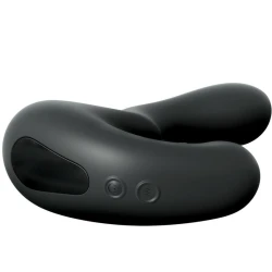 Masajer anal automat P-Spot din silicon, negru