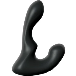 Masajer anal automat P-Spot din silicon, negru