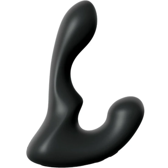 Masajer anal automat P-Spot din silicon, negru