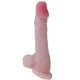 Dildo Realistic - Texturat și Venos, Alb, Mărime Unică