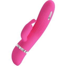 Vibrator Rabbit cu Stimulare Electrică, Silicon, 7 Funcții