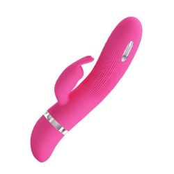 Vibrator Rabbit cu Stimulare Electrică, Silicon, 7 Funcții
