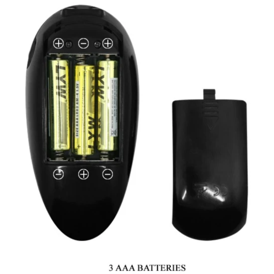 Strap-on cu vibrații și dildo gol din silicon, negru