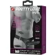 Ham Strap-on cu Vibrator și Dildo Gol din Silicon, Negru, Universal