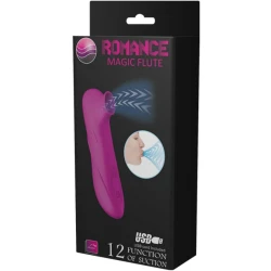 Stimulator clitoridian Magic Flute din silicon, negru