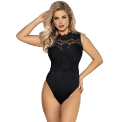 Teddy opac din material textil, negru, L/XL – cu franjuri