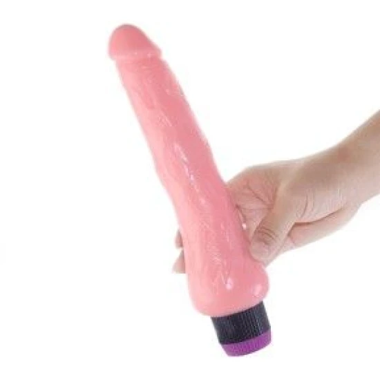 Vibrator realist penis din vinil, 19.5 cm