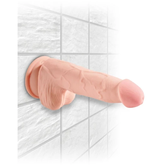 DILDO TRIPLU DENSITATE - 19 CM Negru