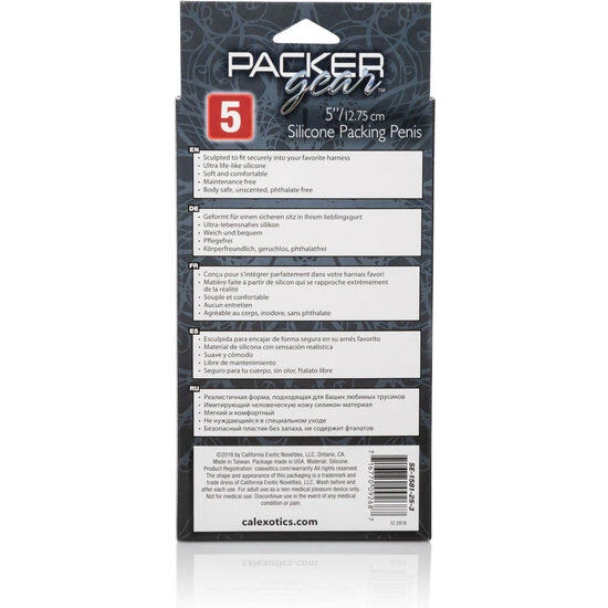 Penis de packing din silicon, caramel, 12,75 cm