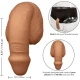 Penis de packing din silicon, caramel, 12,75 cm