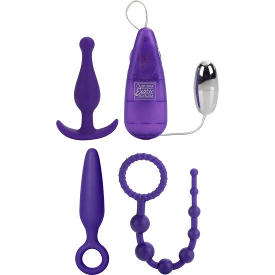 Kit anal din silicon, negru, universal