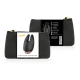 Stimulator clitoridian din silicon, negru/auriu