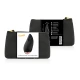 Stimulator clitoridian din silicon, negru/auriu