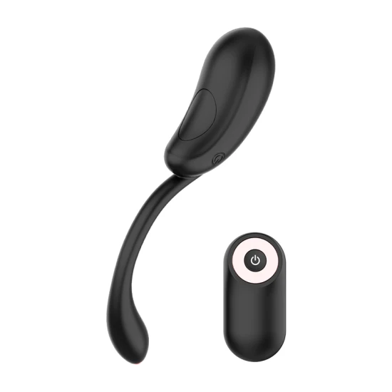 Ou vibratoare cu telecomandă, silicon, negru/auriu